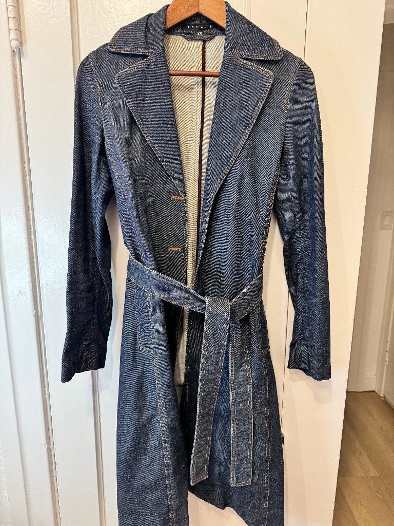 Theory Denim Trench Coat